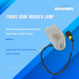 NOVAPARTS Cab Roof Top Marker Lights 68232473AA for 2014-2023 Dodge Ram ProMaster 1500 2500 3500 Roof Running Lamps Clear Lens Amber Halogen Lamp Replaces # 68232473AB 68232473AE 68232473AC 926-109