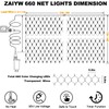 ZAIYW 660 LED Net Lights Outdoor Mesh Lights, 20Ft x