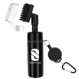 Golf Club Cleaner Brush with Water Spray Bottle Golf Cleaning Brush with Cover & Retractable Clip Golf Accessories for Golfer Best Golf Gift