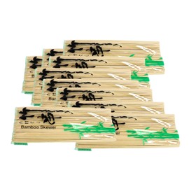 Ebros Value Packs 8" Long Natural Biodegradable Bamboo Skewers Sticks For BBQ Appetizers Fruits Cocktails Kabobs Chocolate Fondue Items Grilling Barbecue Party Picks Art And Crafts (1000)