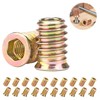 20 Pcs Socket Nuts, Threaded Insert Wood Insert Hex Socket