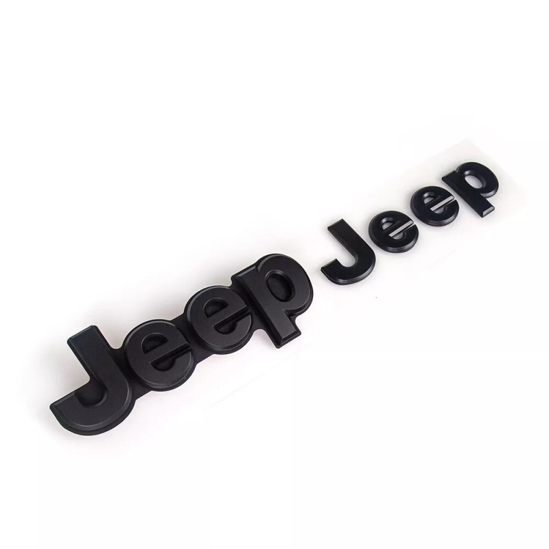Mopar 2014-2022 Jeep Grand Cherokee Black Replacement Nameplate Emblem Set