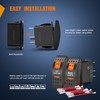 Nilight 2 Pack UTV Rear Lights Switch Led Light Bar