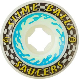 Slime Balls Skateboard Wheels 57mm Saucers 99A White