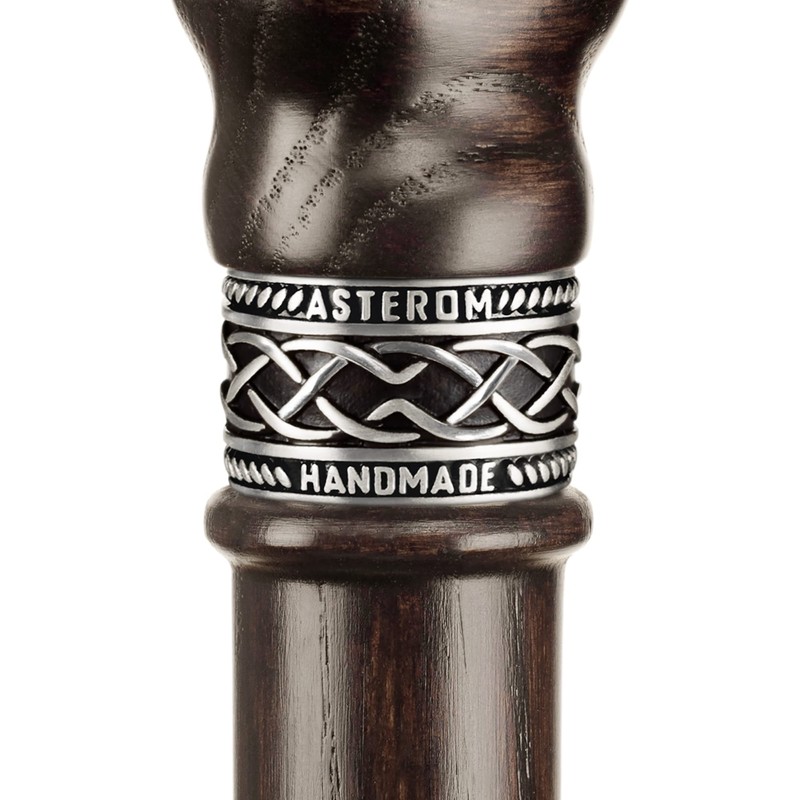 Asterom Handmade Celtic Walking Cane for Men - Bear -