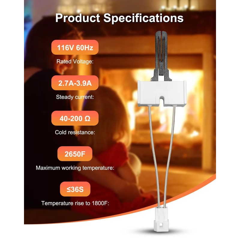2 PCS LH33ZS004 Furnace Hot Surface Ignitor Compatible with Carrier