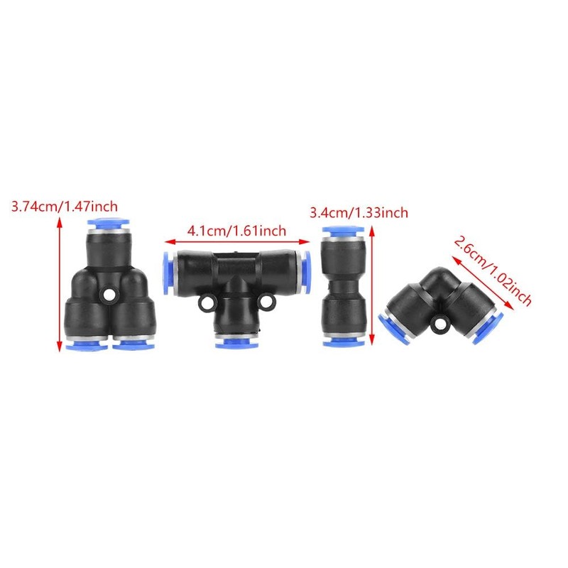 Conectores Rapidos Aire, 40 piezas 1/4 '' Conectores Neumaticos Conexiones