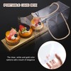 CosyCaya 12Pcs Transparent Cupcake Boxes, 3 Hole Round Clear Cupcake