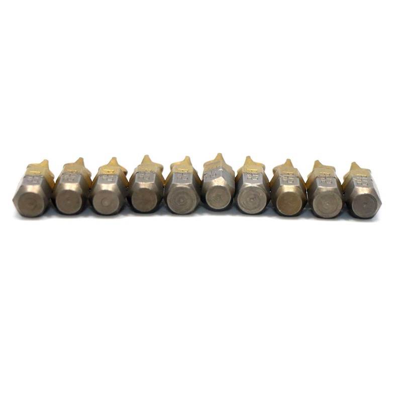 S2 Titanium Coated Screwdriver Bits Set, 1/4 Inch Hex Shank