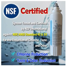 Refrigerator Water Filter Replacement, Compatible with LT800P, ADQ73613401, ADQ73613408, ADQ75795104, 9490, NSF 42&53, 3 Pack