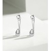 SLUYNZ 925 Sterling Silver Drop Earrings Huggie Studs for Women