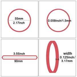 AMUU Rubber Bands, Rubber Bands #33 About 200 Pieces Rubber Bands 55mm Inner Diameter 90mm Folding Diameter for Office, School, Home, Strong Elastic Band Loop, Office Supplies(Purple, Blue, Red,