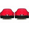 MelTruck® 2 x Red Number Plate Light Position Light Rear
