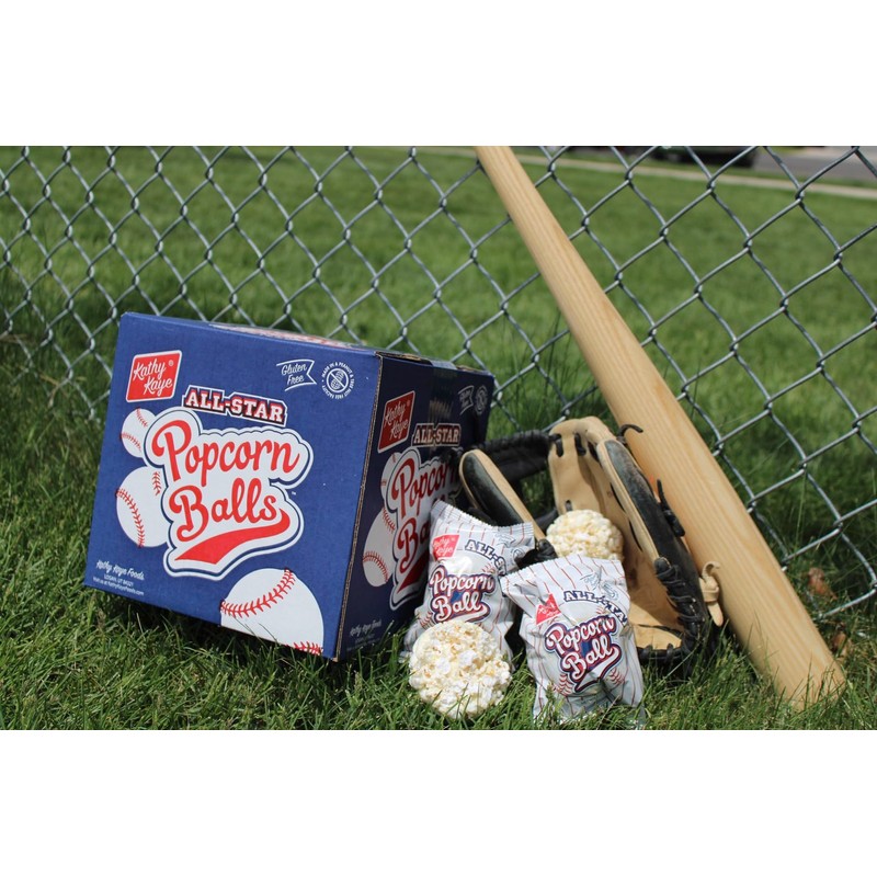 Kathy Kaye Baseball Sweet & Salty 1 oz. Popcorn Balls