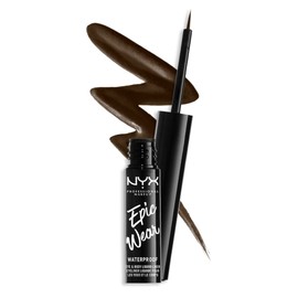 NYX Professional Makeup,Epic Wear, Delineador Líquido de Ojos, Brown, 3.5ML