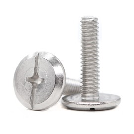 cSeao Hurricane Bolts, Sidewalk Screws,1/4"-20 x 1 Inches Hurricane Sidewalk Bolts, Hurricane Fabric Fasteners for Hurricane Panels, Pack of 100