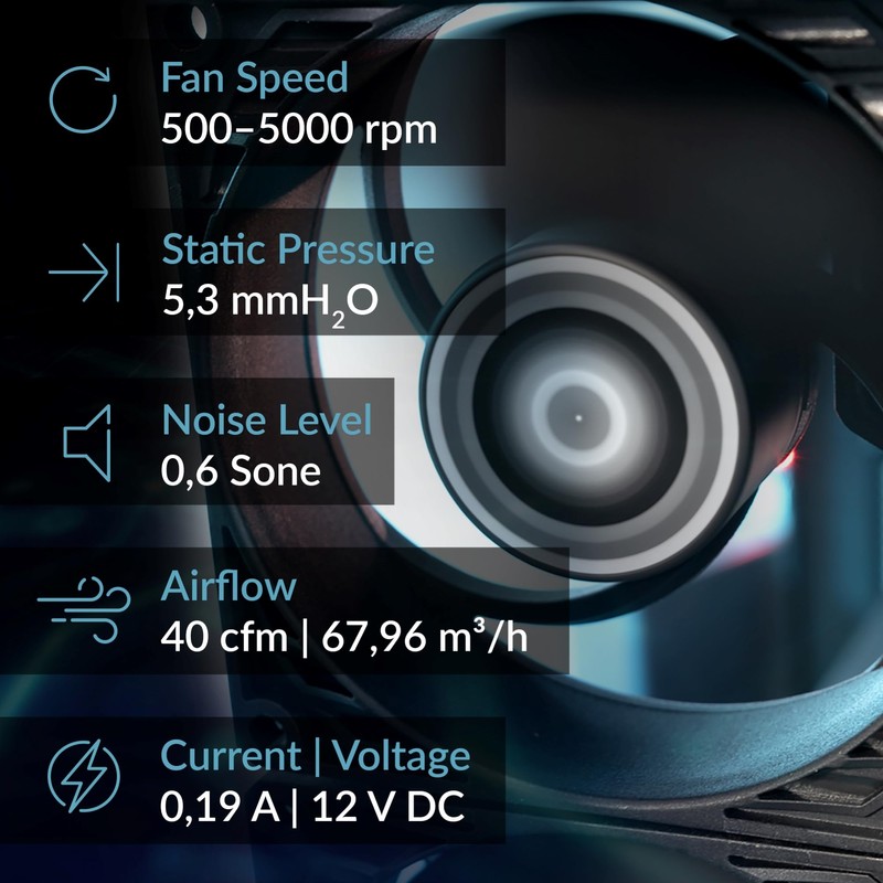 ARCTIC P8 Max - PC Fan, High-Performance 80mm Case Fan,