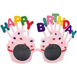 RSYHVG Birthday Glasses Party Glasses for Adults Kids,Happy Birthday Novelty Glasses Kids' Party Eyewear Hawaiian Hula Fancy Dress Up Costume Accessory for Photo Prop Birthday Party Supplies