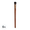 Too Cool for School Artist Vegan Eye Shadow Brush, Mixed Colors, 6 Pieces / 투쿨포스쿨 아티스트 비건 아이 섀도우 브러쉬, 혼합색상, 6개