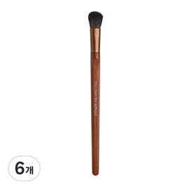 Too Cool for School Artist Vegan Eye Shadow Brush, Mixed Colors, 6 Pieces / 투쿨포스쿨 아티스트 비건 아이 섀도우 브러쉬, 혼합색상, 6개