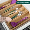 Utoplike Acacia Kitchen Drawer Organizer Expandable, Large Utensils and Cutlery