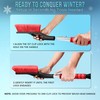 EcoNour 27" Aluminum Snow Brush with Ice Scrapers for Car