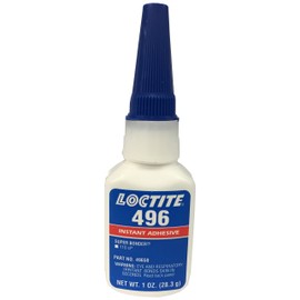 Loctite Instant Adhesive, 496 Series, Clear, 1 oz, Bottle 234156-1 Each