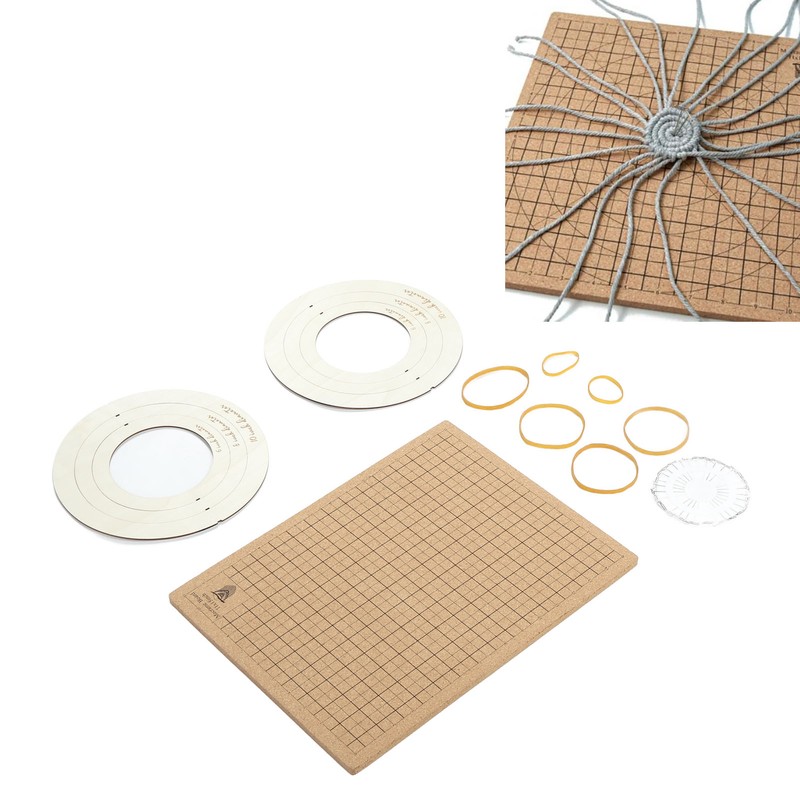 Macrame Board 11x15in Lightweight Macrame Braiding Board Reusable Grids Braiding