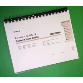 Unbranded/Generic Owners Manual for Canon SX420IS  Camera  Full Color 149 Pages W/Clear Covers