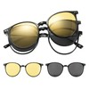 Cyxus Magnetic Clip-On Sunglasses for Men Women Trendy Polarized Sunglasses