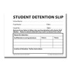Cherry Carbonless NCR Student Detention Slip Duplicate Book A6 50