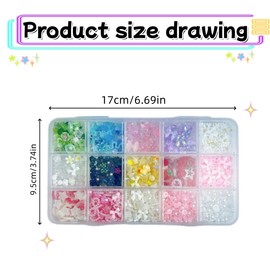 A Set Of Various Styles Of 3d Jewelry, Colorful Bow Nail Amulet And 3d Flower Amulet Set, Multi Color Mixed Shape Bow Nail Jewelry Resin Ornaments, A Variety Of Heart-Shaped Star Rose Cute Jewelry