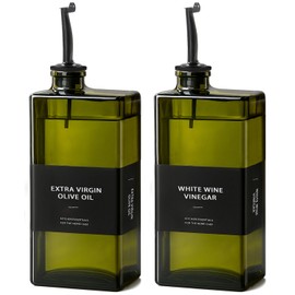 Olive Oil Dispenser Bottle for Kitchen- 16.9oz Oil Bottles UV Protection, Oil and Vinegar Dispenser Set, Drip-Free Pourer, Elegant Kitchen Essential- 16.9oz, Set of 2