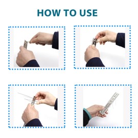 MeiZhongKai Pigeons Spikes,Stainless Steel Pigeons Spikes 3.4Ft for Outdoor Wall Fence (17.7FT)