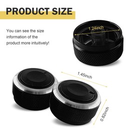 Zikefest 3PCS A/C Air Conditioning Control Switch Knob, Compatible with Toyota Tacoma Accessories 2005-2015, Replacement Air Conditioner HVAC Heater Blower Fan Control Button