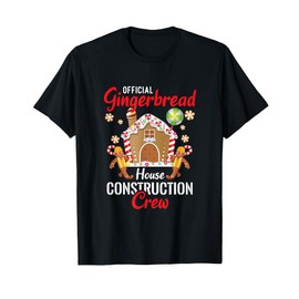 Gingerbread Construction Crew Christmas Matching Group T-Shirt
