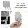 3 Rolls Self Adhesive Rhinestone Ribbon Stickers Rhinestone Strips Diamond