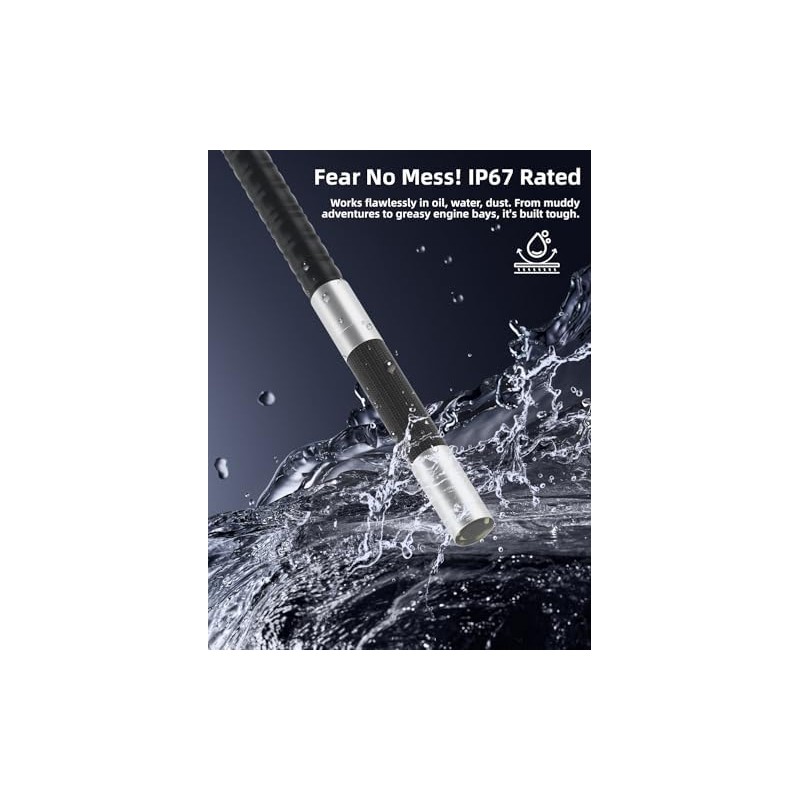 Endoscope Camera 1920P HD con Luz y Rotación 360° –