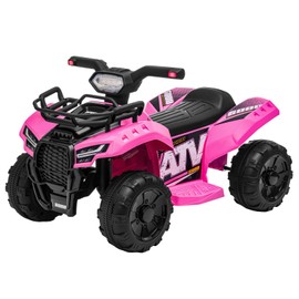 Forever Source ATV for Kids, 6V Battery Powered Toddler 4 Wheeler w/Music, Light, 1.2mph Max Speed, Kids ATV 4 Wheeler 18-36 Months, Pink