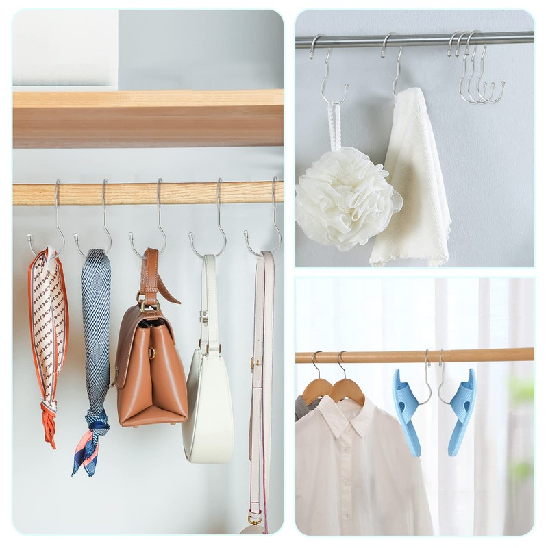 Myfolrena Handbag Hangers Bag Hooks Closet 12 Pack Handbag Hanger