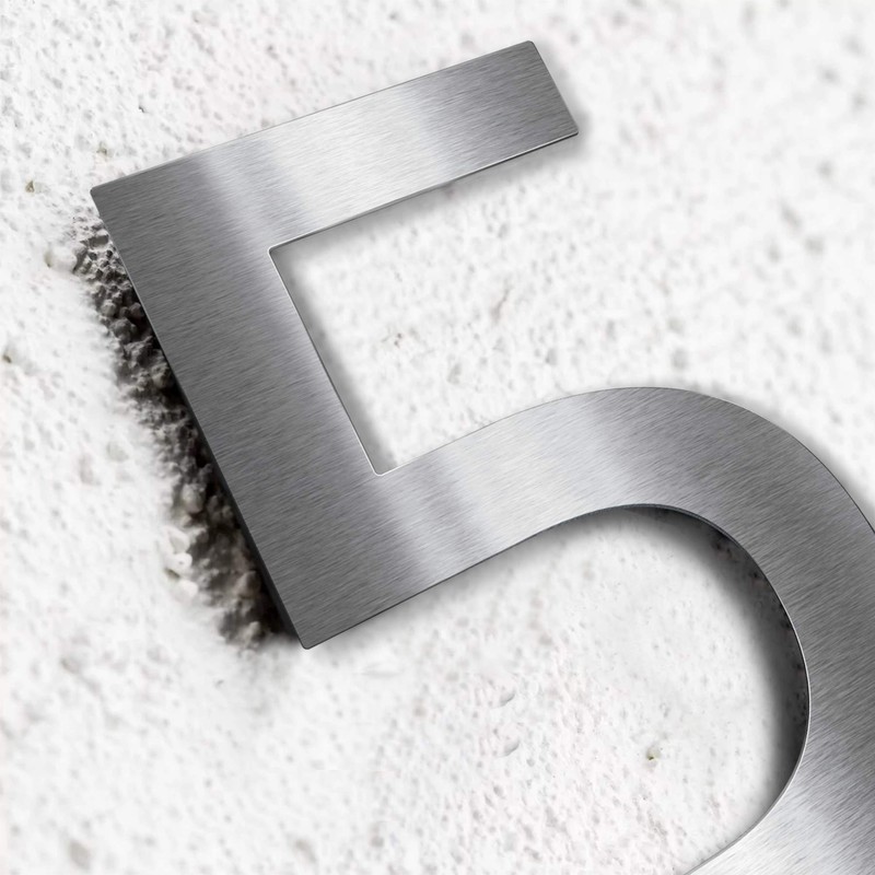 Metzler Stainless Steel House Number – Modern Design – Weatherproof