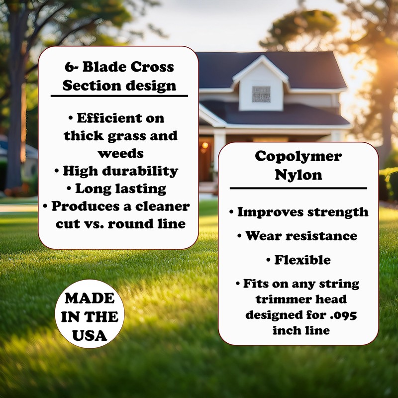 Cyclone Desert Extrusion CY095S3 .095" x 855' Commercial Trimmer Line