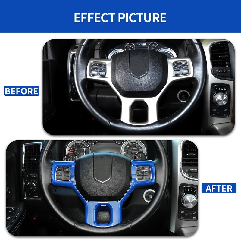 SQQP Steering Wheel Cover Trim Interior Decoration Accessories for 2011-2018