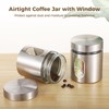 6-Pack Stainless Steel Kitchen Countertop Jar Set with Glass Clear