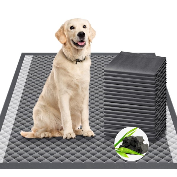 Upgraded Charcoal Puppy Pads, Thicken XXL 36’’x36’’ Pee Pads for