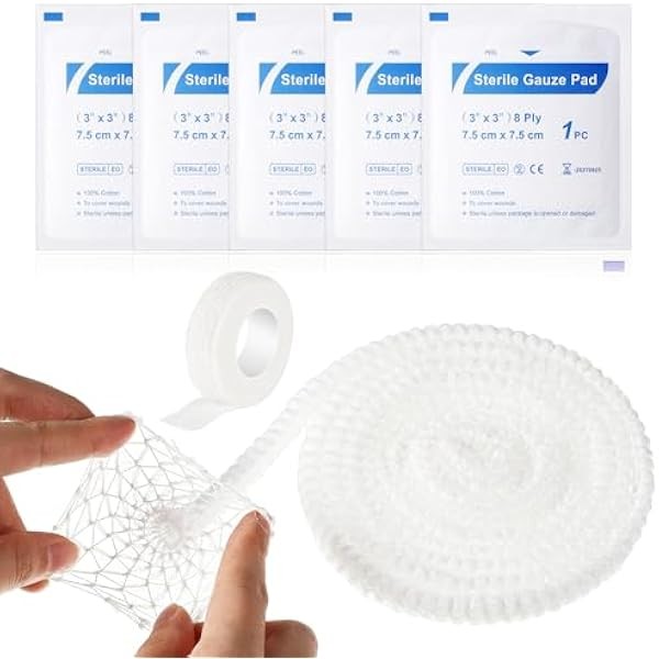 7 Pcs Dog Tail Protector Includes 5 Pcs Sterile Gauze