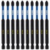 10 x Rennie Tools 100mm Long PH2 Impact Screwdriver Driver