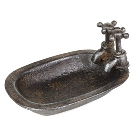 Moritz Soap Dish as Washbasin Made of Polyresin in Dark Brown Maritime Decoration Idea Stand Decoration Bathroom Soap Holder Tin