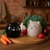 Legami - Kitty-Themed Ceramic Salt and Pepper Set - Hand