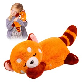 DAJASD Red Panda Cuddly Toy, 35 cm Red Panda Plush, Kawaii Panda Plush Toy, Cuddly Panda Plush, Red Panda Plush Toy, Panda Dolls Cushion Gifts for Boys Girls Christmas Birthday